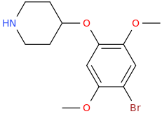 2,5-dimethoxy-4-bromophenyl piperidin-4-yl ether.png
