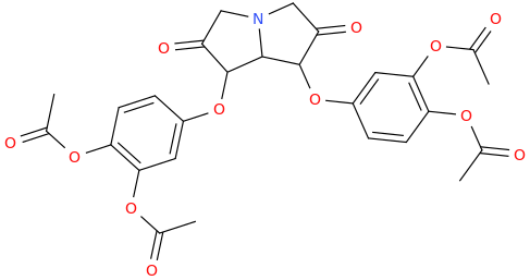 2,6-di-oxo-1,7-di-(3,4-diacetoxyphenyloxy)-pyrrolizidine.png