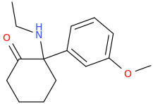 2-ethylamino-2-(3-methoxyphenyl)-1-oxocyclohexane.png