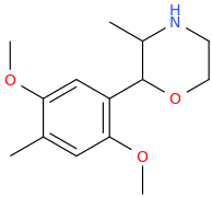 2-methyl-3-(2,5-dimethoxy-4-methylphenyl)-4-oxapiperidine.png