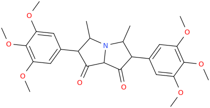 3,5-dimethyl-1,7-dioxo-2,6-di-(3,4,5-trimethoxyphenyl)pyrrolizidine.png