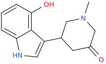 3-(4-hydroxyindole-3-yl)-1-methyl-5-oxopiperidine.png