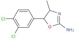 4-methyl-5-(3,4-dichlorophenyl)-4,5-dihydro-1,3-oxazole-2-amine.png