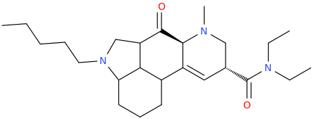 4-oxo-1-pentyl-N,N-diethyl-1,2,3,12,13,14,15,16-octahydrolysergamide.png