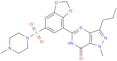 5-%7B2,3-methylenedioxy-5-[(4-methylpiperazin-1-yl)sulfonyl]phenyl%7D-1-methyl-3-propyl-1,6-dihydro-7H-pyrazolo[4,3-d]pyrimidin-7-one.png