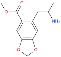 6-(2-aminopropyl)-1-carbomethoxy-3,4-methylenedioxybenzene.png