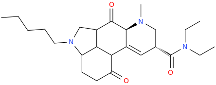 N,N-diethyl-12-oxo-1-pentyl-4-oxo-1,2,3,13,14,15,16-heptahydrolysergamide.png