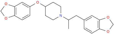 N-(2-(3,4-methylenedioxyphenyl)-1-methylethyl)piperidin-4-yl 3,4-methylenedioxyphenyl ether.png