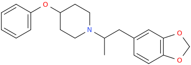 N-(2-(3,4-methylenedioxyphenyl)-1-methylethyl)piperidin-4-yl phenyl ether.png