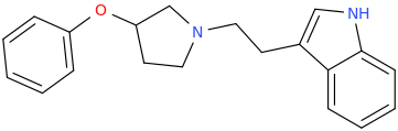 N-(2-(indol-3-yl)ethyl)Pyrrolidin-3-yl phenyl ether.png