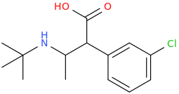 N-(tert-butyl)-1-(3-chlorophenyl)-1-carboxy-2-aminopropane.png