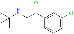N-(tert-butyl)-1-(3-chlorophenyl)-1-chloro-2-aminopropane.png