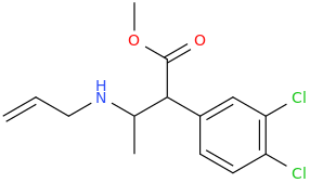 N-allyl-1-(3,4-dichlorophenyl)-1-carbomethoxy-2-aminopropane.png