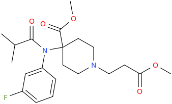 methyl%204-%5BN-(3-fluorophenyl)-2-methylpropanamido%5D-1-(3-methoxy-3-oxopropyl)piperidine-4-carboxylate.png