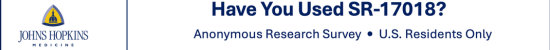 Johns Hopkins researchers are seeking US adults with experience using SR-17018