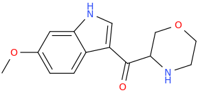 1-(6-methoxyindole-3-yl)-1-oxo-(4-oxa-2-piperidinyl)methane.png