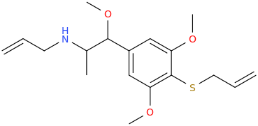 N-allyl-1-(3,5-dimethoxy-4-(allylthio)phenyl)-1-methoxy-2-aminopropane.png
