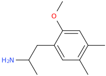 1-(6-methoxy-3,4-dimethylphenyl)-2-aminopropane.png