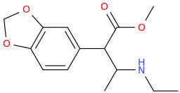 1-(3,4-methylenedioxyphenyl)-2-ethylamino-1-carbomethoxypropane.png