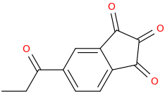 1,2,3-trioxo-5-(1-oxopropyl)indan.png