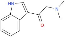 1-(indole-3-yl)-2-dimethylamino-1-oxoethane.png