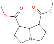 1,7-dicarbomethoxy-hexahydro-pyrrolizine.png