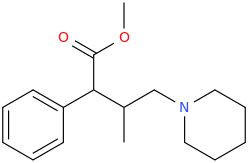 1-phenyl-1-carbomethoxy-2-methyl-3-(1-piperidinyl)propane.png