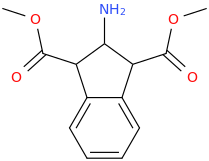 2-amino-1,3-bis-(carbomethoxy)-indan.png