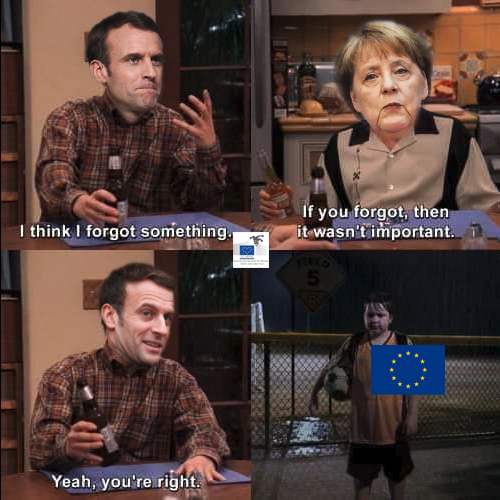 DG MEME 🇪🇺 on Twitter: "#Macron and #Merkel to announce new  '#Franco-German initiative' https://t.co/J7fZ4kmhVL… "