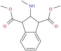 2-methylamino-1,3-dicarbomethoxyindan.png