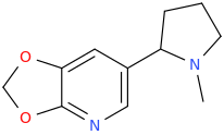 2-(2,3-methylenedioxypyridine-5-yl)-1-methylpyrrolidine.png