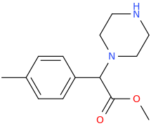 1-(piperazin-1-yl)-1-carbomethoxy-1-(4-methylphenyl)methane.png