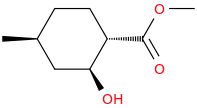4-(4S)-methyl-2-(2S)-hydroxy-1-(1S)-carbomethoxy-cyclohexane.png