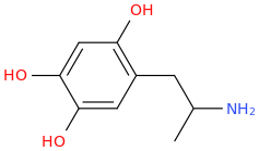 1-(2,4,5-trihydroxyphenyl)-2-aminopropane.png