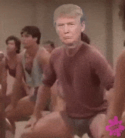 sexy donald trump GIF by Bubble Punk