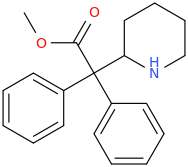 1,1-diphenyl-1-carbomethoxy-(2-piperidinyl)methane.png