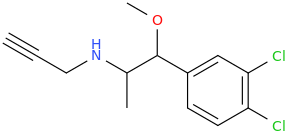 N-(2-propynyl)-1-(3,4-dichlorophenyl)-1-methoxy-2-aminopropane.png