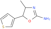 4-Methyl-5-thiophene-3-yl-2-amino-oxazoline.png