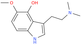 1-(4-hydroxy-5-methoxyindole-3-yl)-2-dimethylaminoethane.png