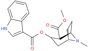 (2-carbomethoxytropane-3-yl)indole-3-ylcarboxylate.png