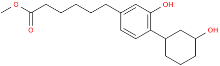 3-(2-hydroxy-4-(5-carbomethoxypentyl)phenyl)-cyclohexanol.png