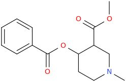 4-benzoyloxy-3-carbomethoxy-N-methylpiperidine.png