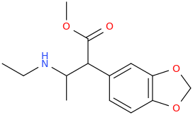 1-(carbomethoxy)-1-(3,4-methylenedioxyphenyl)-2-ethylaminopropane.png