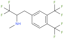 1-(3-(trifluoromethyl)-4-(trifluoromethyl)phenyl)-2-methylamino-3,3,3-trifluoropropane.png
