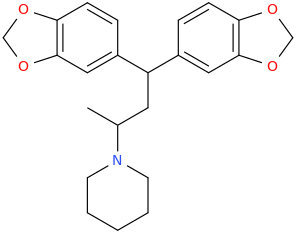 1,1-di(3,4-methylenedioxyphenyl)-3-(1-piperidinyl)butane.png