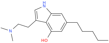3-dimethylaminoethyl-4-hydroxy-6-pentylindole.png
