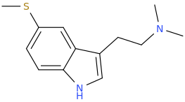 5-methylthio-3-(dimethylaminoethyl)indole.png