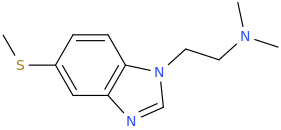    1-(5-methylthio-1,3-benzimidazole-1-yl)-2-dimethylaminoethane.png