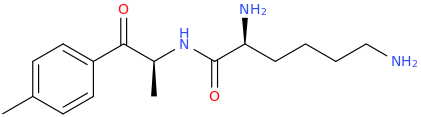(2S)-2%2C6-diamino-N-%5B(2S)-4-methyl-1-phenylpropan-1-one-2-yl%5Dhexanamide.png