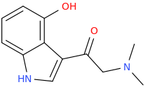 1-(4-hydroxyindole-3-yl)-1-oxo-2-dimethylaminoethane.png